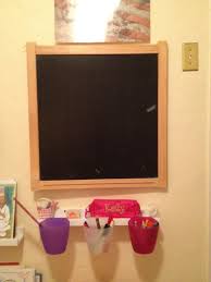Ikea Easel Taken Apart Mounted The White Board To The Wall I Hinged The Chalk Board To The White Board So It Opens Like A B Ikea Easel Toy Rooms Ikea Diy