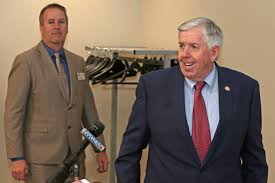 Gov. Parson briefs local officials at Hannibal Regional Hospital