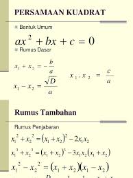Rumus abc x1 & x2. Rumus X1 Dan X2 Persamaan Kuadrat Edukasi Lif Co Id