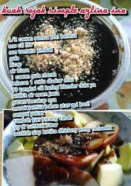 Kuah Rojak Food Recipes Tasty Dishes