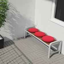 Better basics from simply essential™. Sjalland Light Grey Light Brown Bench Outdoor 136 Cm Ikea