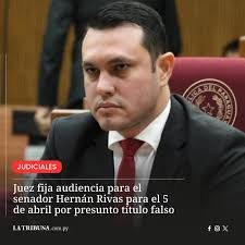 👉 El #senador, Hernán Rivas, deberá presentarse a una #audiencia, para el  5 de abril, ante el juez Miguel Palacios, para la #imposición de medidas.  👉🏼Encuentra la nota completa en las historias #