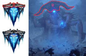 I was looking at the Freljord logo and saw some familiar shapes. Could it  be that one of these parts of the Freljord logo represents the Watcher?  Maybe even the rest of