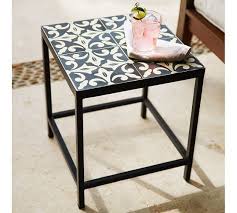 Square Tile Side Table Diy Side Table Tile Top Tables Tile Tables