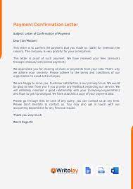 Payment Confirmation Letter: 4 Templates