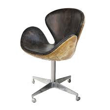 Leather Brass English Club Chair Decorium Mid Century Modern Office Chair Leather Office Chair Leather Chair