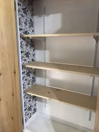 I can either do it 36 inches wide. Cheap Pantry Shelving In Broom Closet Hometalk