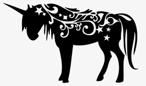Cute little unicorn black and white illustration for. Full White Unicorn Head Down Unicorns Transparent Hd Png Download Kindpng