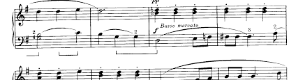 Expression marks are words, phrases and symbols placed in the score above the staff. 2