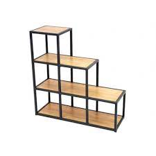 Le style épuré et dépouillé de cette étagère industrielle ravira tous adeptes de la déco indus. Etagere Escalier Berlin Meuble Style Industriel En Hevea