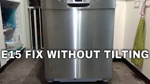Some problems will just require the press. Bosch Dishwasher E15 Error Code Permanent Fix Youtube