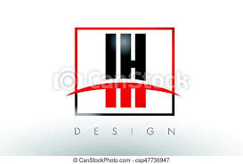 Ih is the name of the agricultural machinery producer and distributor from the united states, which was established in 1902 as the international harvester, and turned into navistar. Ih I H Logo Letters With Red And Black Colors And Swoosh Creative Letter Design Vector Canstock