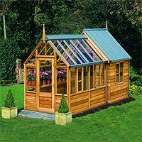 Rosemoore Combi Greenhouse Shed Home Greenhouse Greenhouse Plans Wooden Greenhouses