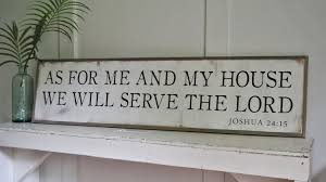 As For Me And My House We Will Serve The Lord 1 X4 Etsy Serve The Lord Wooden Signs Wall Art Painting