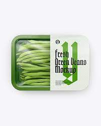 Plastic Tray With Green Beans Mockup Top View In Tray Platter Mockups On Yellow Images Object Mockups Mockup Free Psd Mockup Mockup Psd