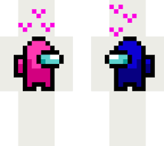 This is extremely self indulgent silly and quick so please no judging here. Among Us Blue And Pink Love Minecraft Skin