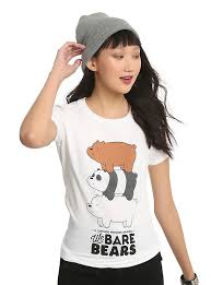 We Bare Bears Cartoon Network Girls T Shirt Some fun and interesting shirts from cartoon network series such as ed, edd n' eddy, courage the cowardly dog, johnny bravo, dexter, we bare bears and then. hot topic