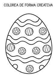 Huevo De Pascua Colorear