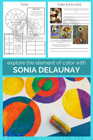 Learn About The Element Of Color Through This In Depth Study Of Artist Sonia Delaunay Learn About Co Homeschool Art School Art Projects Art Education Projects