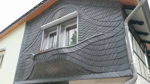 Ornate Slatework Schiefer Fassade Schiefer Dach Dachdecker