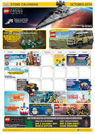 Brickfinder Bricks World Lego Certified Store Calendar October 2019 Promotions