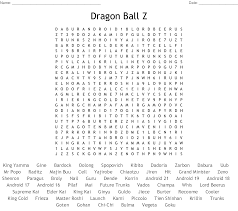 Check spelling or type a new query. Dragon Ball Z Word Search Wordmint