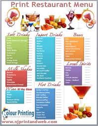 High Quality Full Color Restaurant Menu Printing And Table Menu Design And Printing For Your Restaurant Http Free Menu Templates Drink Menu Menu Template