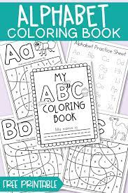 Each printable highlights a word that starts. Free Printable Alphabet Coloring Book Kara Creates