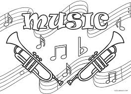 M is for music coloring page. Free Printable Music Coloring Pages For Kids