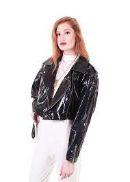 Motorcycle Jacket Shiny Raincoat Black Pvc Raincoat Wet Look Etsy Pvc Raincoat Clothes Raincoat
