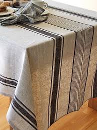 French Linen Black Linen Tablecloth Table Cloth Linen Tablecloth