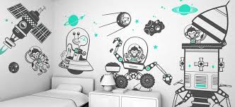 Pack Of 4 Giant Wall Stickers Free Shipping 165 00 Via Etsy Yatak Odasi Duvar Suslemeleri Yatak Odasi Duvar Tasarimlari Duvar Cikartmalari