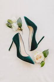 They Met At Four Years Old And The Rest Is History Green Velvet Shoes Velvet Shoes Fall Wedding Shoes