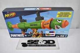 Take the fortnite action into real life with this rocket launching blaster that you load, prime, and fire in 3 quick steps. Nerf Fortnite Rl Blaster With 2 Official Nerf Fortnite Rockets New Estatesales Org