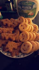 Check out our dinosaur chicken nugget selection for the very best in unique or custom, handmade pieces from our shops. Dinosaur Chicken Nuggets And Smiley Fries For Dinner Yay Just Turned 25 This Month Am I Doing This Adulting Thing Properly 9gag