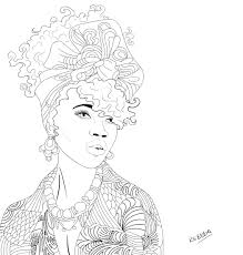 African Portre Cute Coloring Pages Coloring Books Coloring Pages