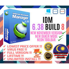 Internet download manager is a very useful tool with. Idm Internet Download Manager 6 38 Build 8 2020 Own Registered No Fake Serial Lifetime Full Version Shopee Malaysia