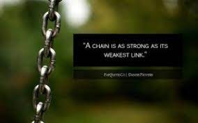 Quotes About Weakest Link 51 Quotes