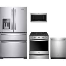 Four Piece Fingerprint Resistant Stainless Steel 30 Slide In Gas Range Kitchen Package Kitchen Appliance Packages Kitchen Kitchen Appliances