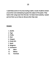 Poems Infer The Subject Of The Poem By The Teaching Twins Tpt