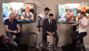 This follows the withdrawal of tommy fury less . Tommy Fury Vs Jake Paul Press Conference Descends Into Chaos With Vicious Insults Metro News