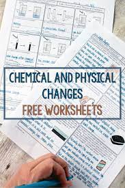 These Free Homework Pages Are Terrific For Helping Students See Physical And Chemical Cha Chemistry Worksheets Chemical And Physical Changes Teaching Chemistry
