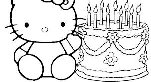 Twin hello kitty coloring paged5bf. Hello Kitty Wishes You Happy Birthday Coloring Pages
