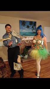 Halloween Costume Wind Blown Man And Katie Perry Costume Was Mostly Skittles Flower Girl Dresses Girls Dresses Wedding Dresses