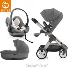 Stokke Crusi Stroller Travel System With Regular Seat Carry Cot And Car Seat Newborn Stroller Baby Girl Strollers Travel System Stroller
