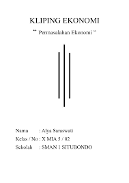 Contoh cover lari cepat dan lari estafet; Doc Kliping Ekonomi Alya Saraswati Academia Edu