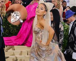 In one post, ariana gave a closer look at her white wedding, the finishing touches to her wedding look and the wedding the 7 rings singer shared the posts with the wedding date as the caption, 5.15.21. Ariana Grande Engagement Ring Is Well Above The National Average Cost And Carat Size