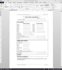 Image Result For End Of Day Cash Register Report Template Sales Report Template Worksheet Template Report Template