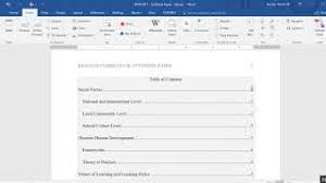 Create a table of contents to save your reader any undue headaches. Inserting A Table Of Contents In An Apa Formatted Paper Youtube