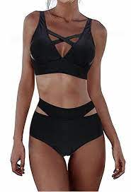 50 Seriously Fabulous Swimsuits To Hide A Belly Pooch Swimsuits High Waisted Black High Waisted Bikini Swimwear High Waisted